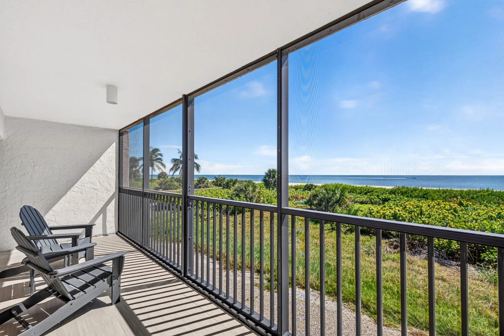 Wraparound lanai with Gulf views