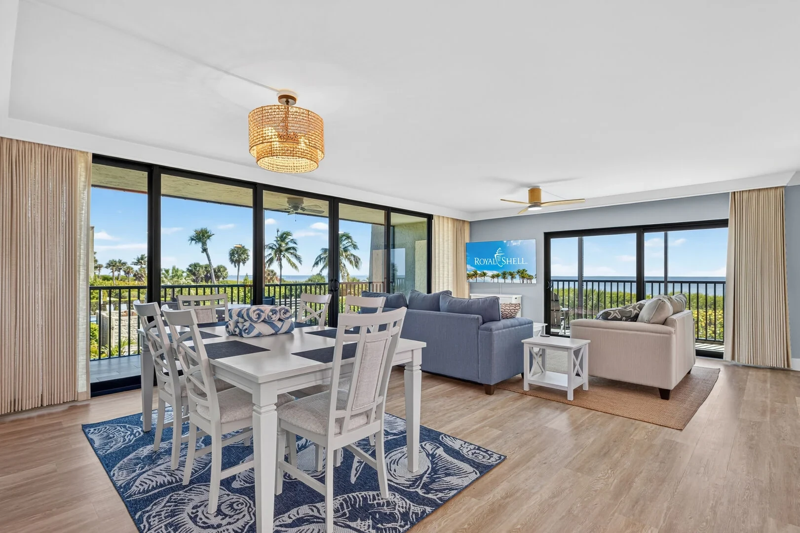 Coastal great room with Gulf views