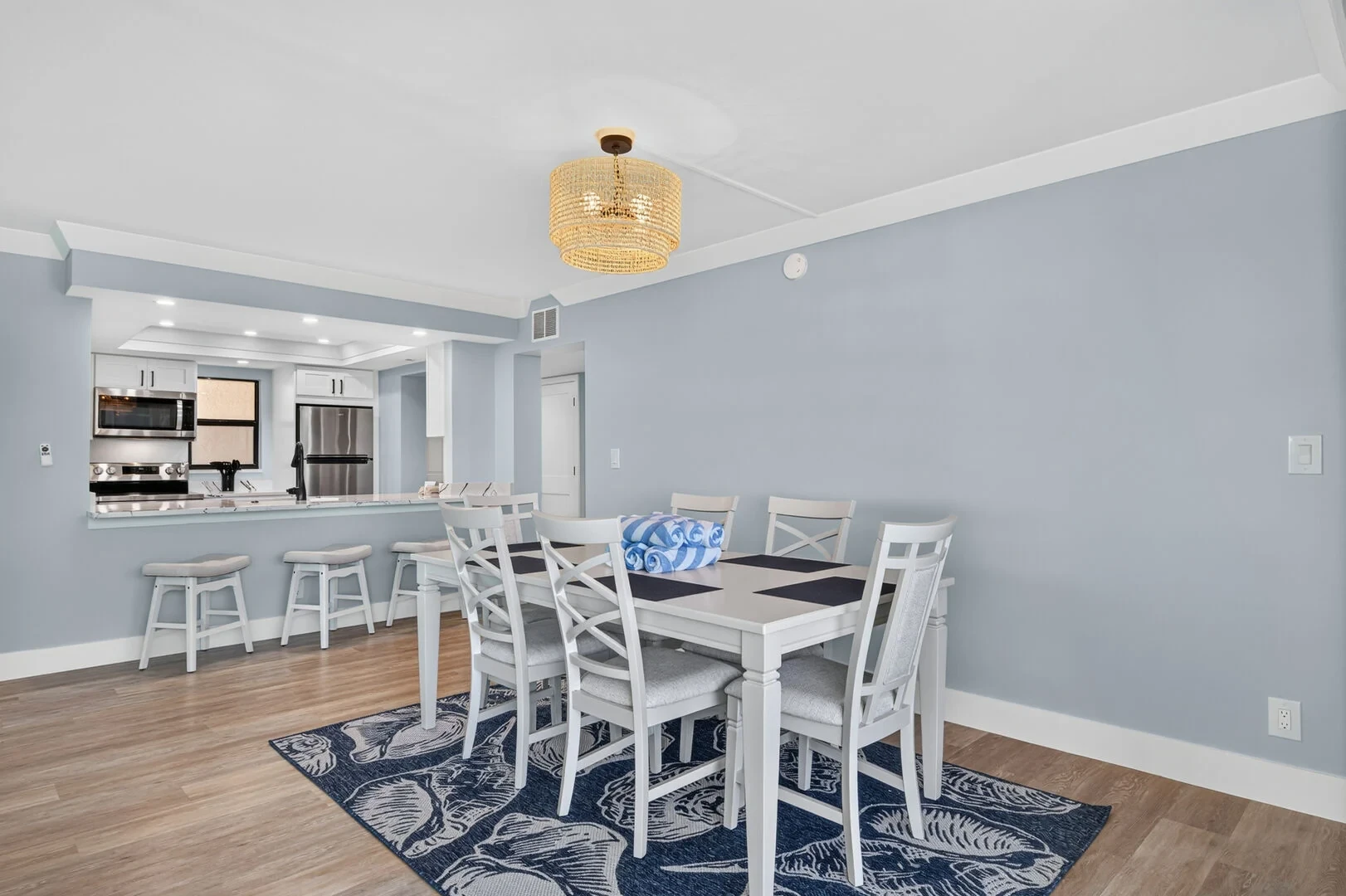 Kitchen and dining area