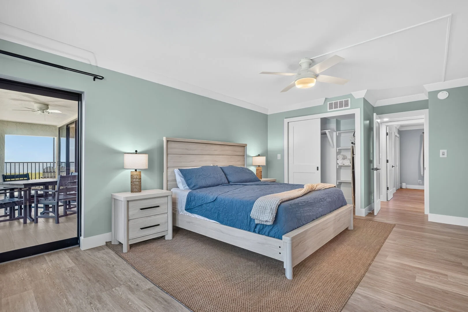 Master bedroom with ocean view